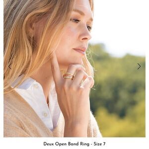 LOREN STEWART X CURATEUR Deux Open Band Ring - Size 7 NEW